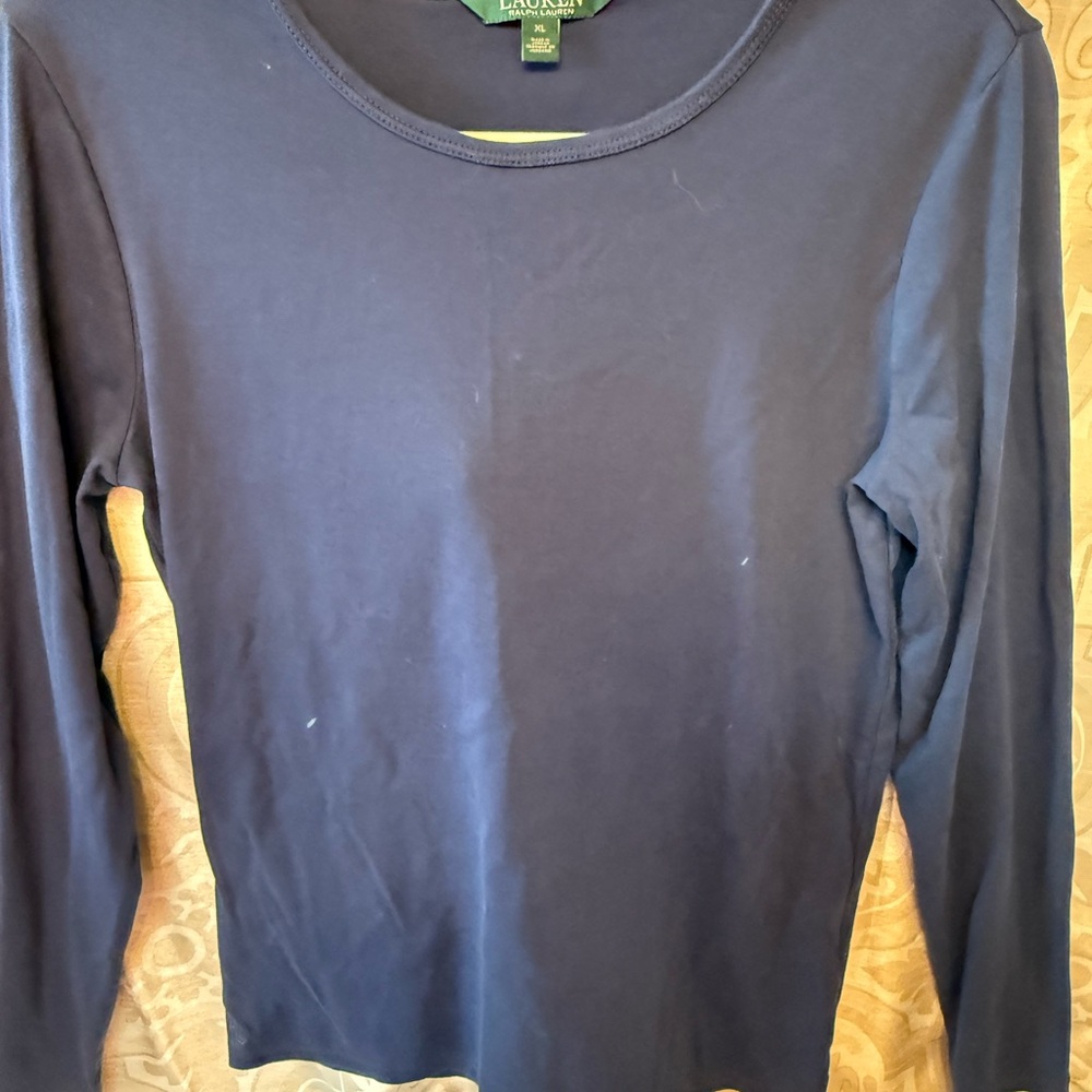 Ralph Lauren Dark Blue Long Sleeve Top